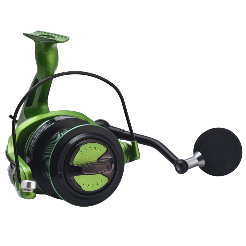 Grüne Tiefsee-Fischrollen aus Metall, Distant Wheel, Weitwurf-Floßrad, Köderwurfrollen, Spinn-Angelrolle